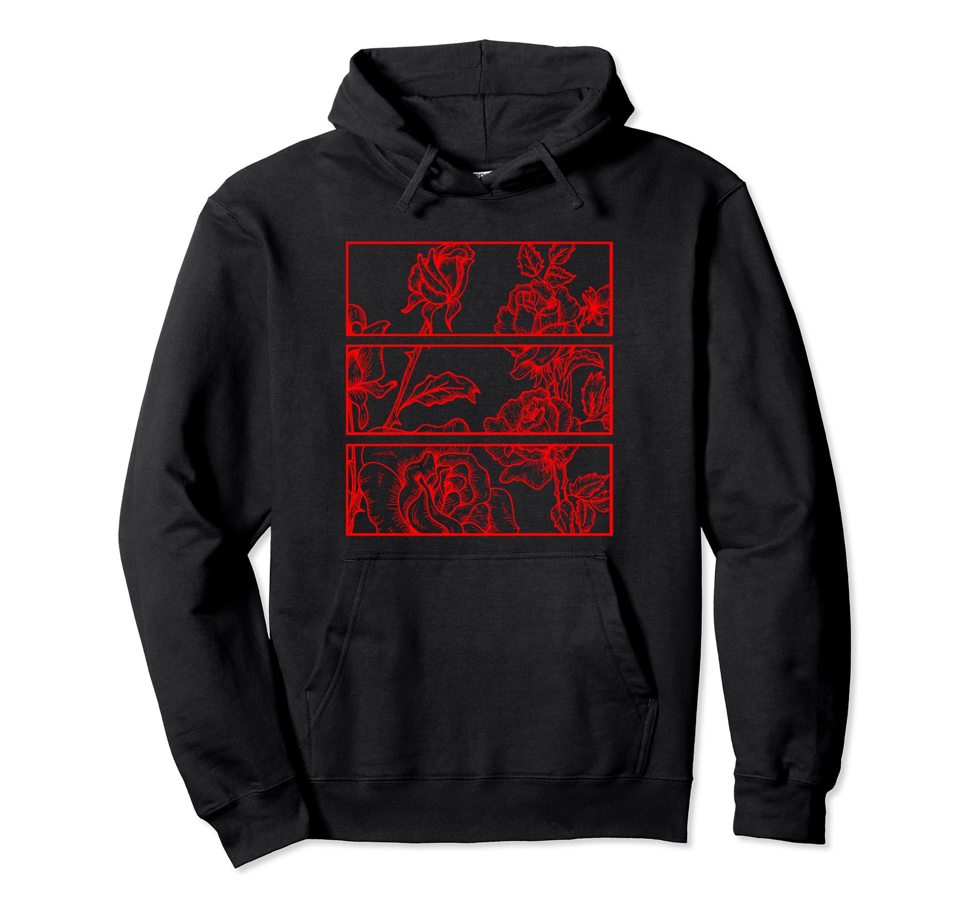 Red Roses Aesthetic Soft Grunge Hoodie - Casual Everyday Wear Men Women - T-Shirt, Sweatshirt, Hoodie