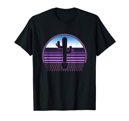 Cactus 80S Vaporwave Aesthetic T-Shirt - Novelty Apparel Men Women - T-Shirt, Sweatshirt, Hoodie
