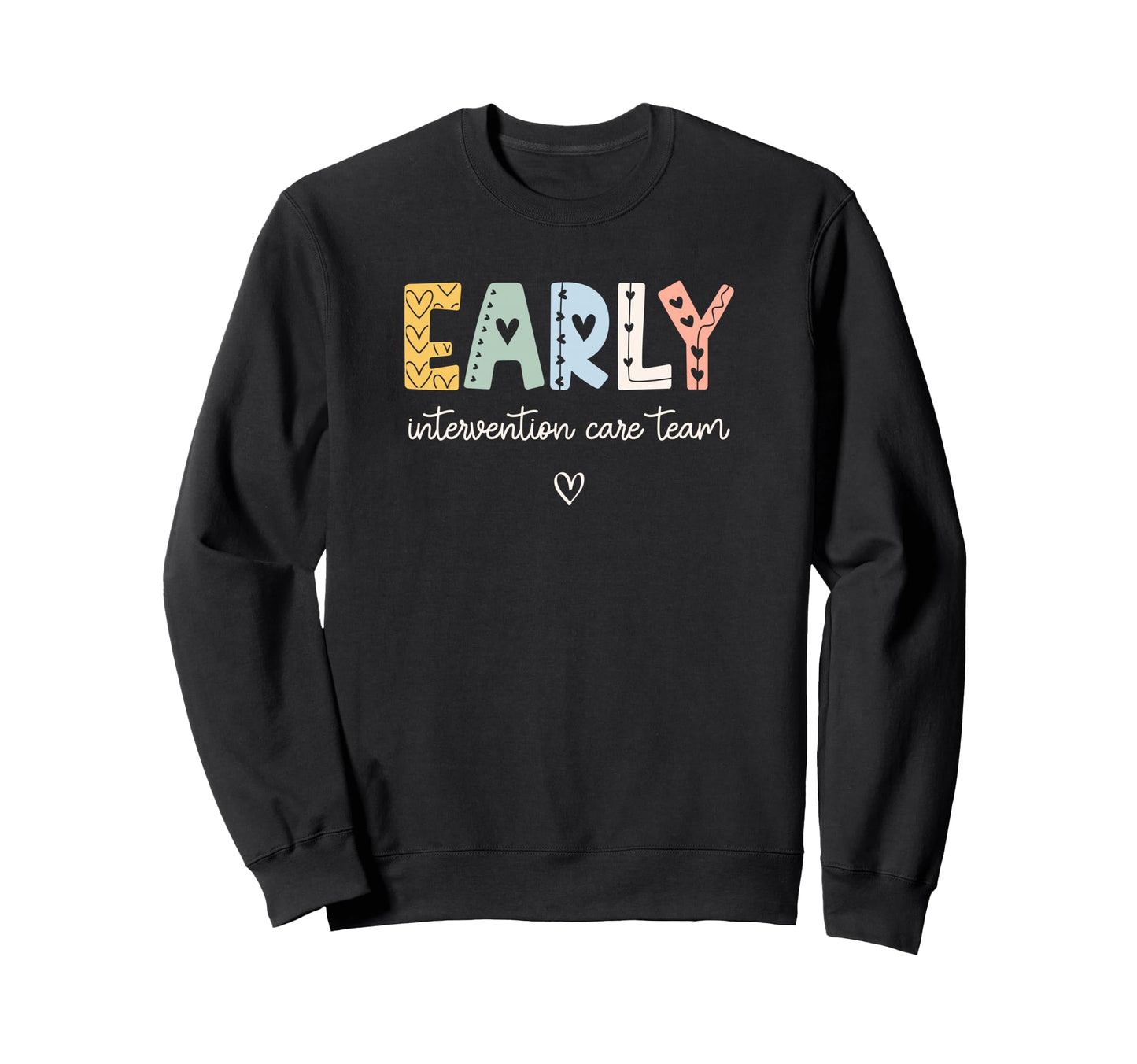Early Intervention Specialist Ei Sweatshirt - Minimalist Print Men Women - T-Shirt, Sweatshirt, Hoodie