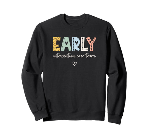 Early Intervention Specialist Ei Sweatshirt - Minimalist Print Men Women - T-Shirt, Sweatshirt, Hoodie