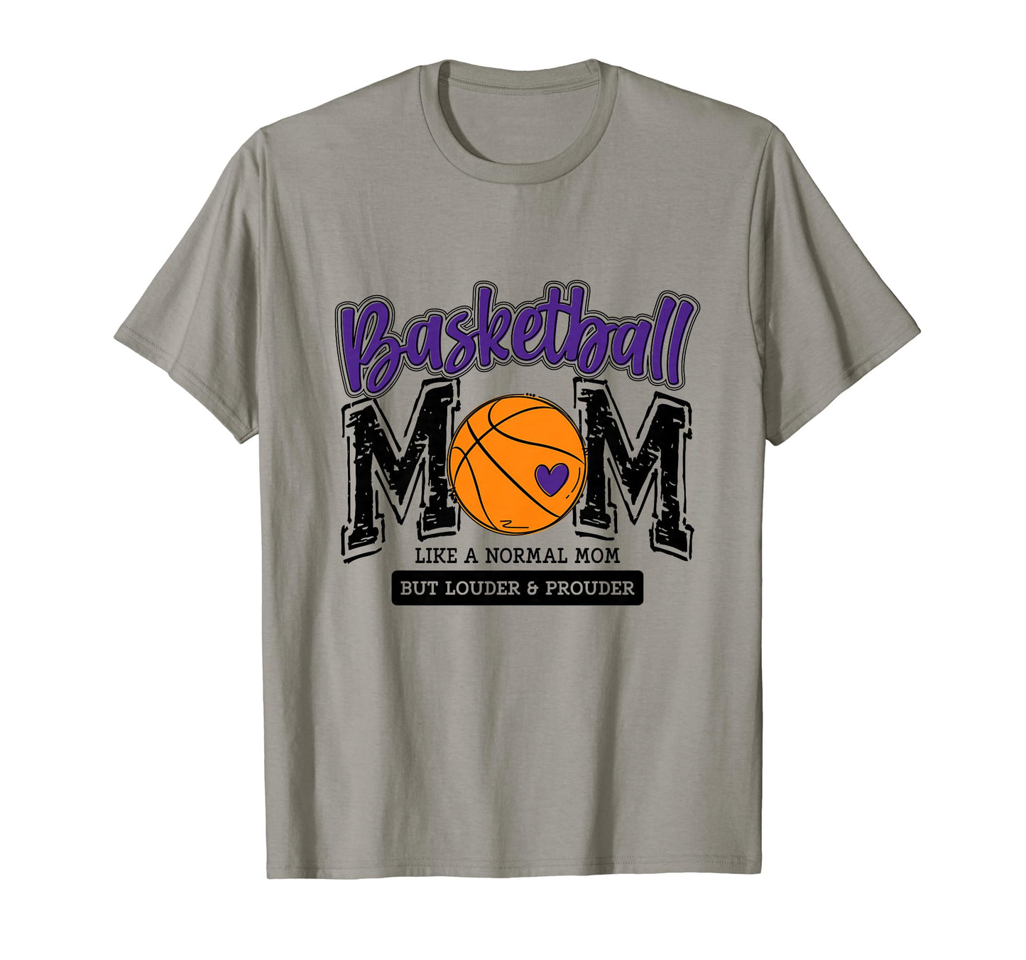 Basketball Mama Purple Game Day Basket T-Shirt - Novelty Apparel Men Women - T-Shirt, Sweatshirt, Hoodie