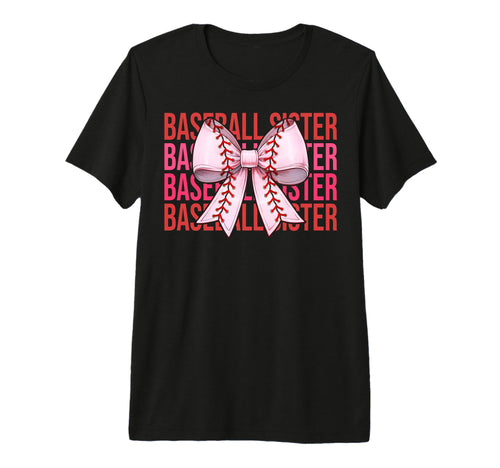 Baseball Sister Baseball Coquette T-Shirt - Custom Art Print for Adults - T-Shirt, Sweatshirt, Hoodie