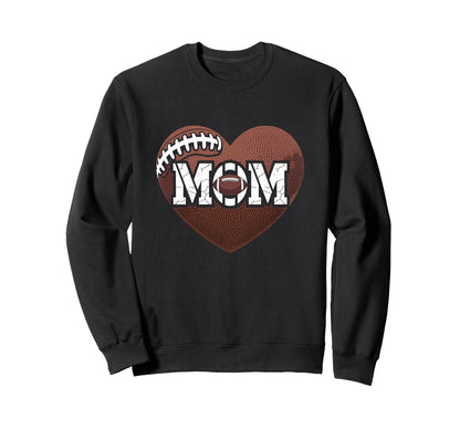 Game Day Team Sports Heart Mothers Sweatshirt - Graphic Print Men Women - T-Shirt, Sweatshirt, Hoodie