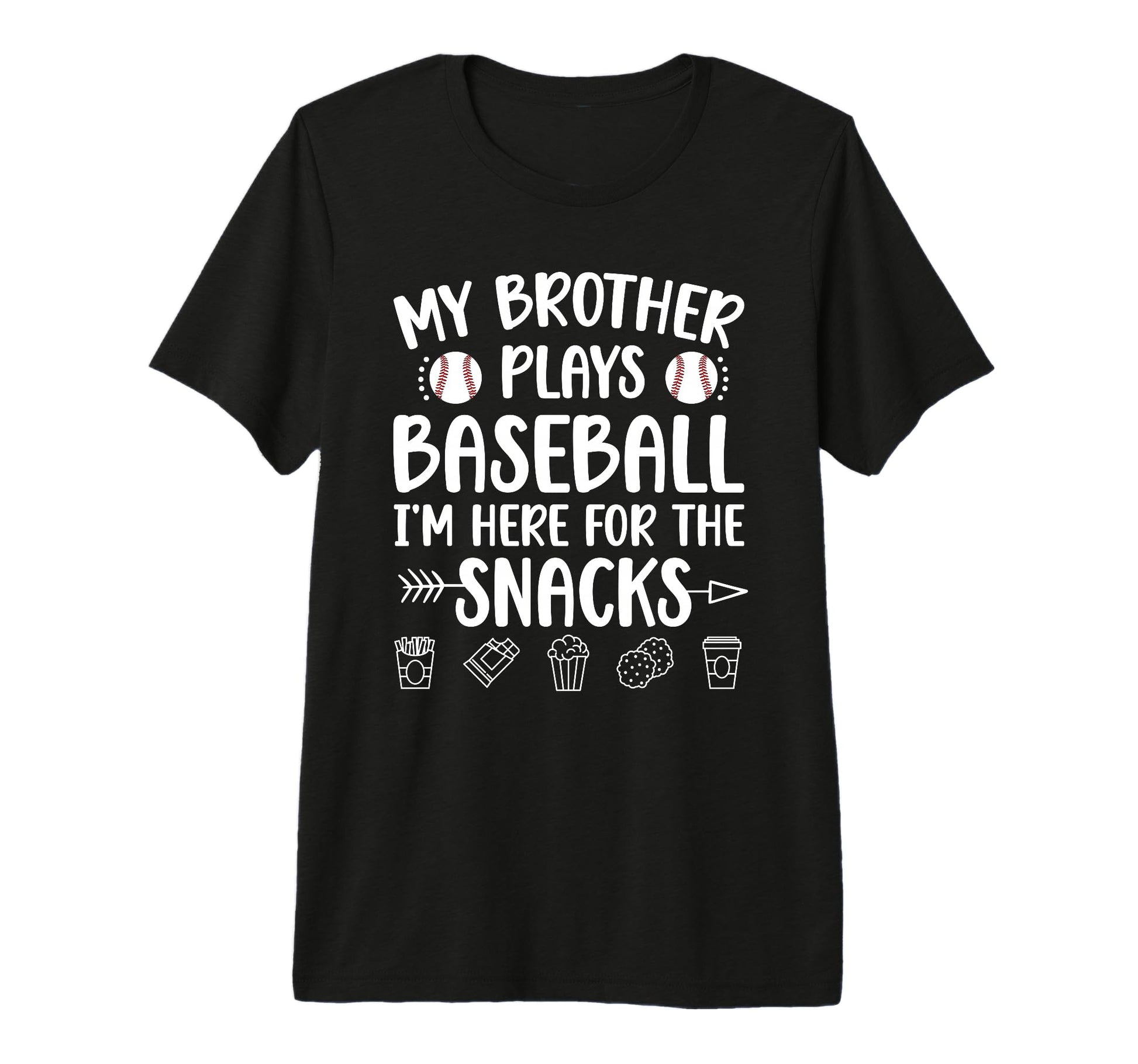 My Brother Plays Baseball Sister T-Shirt - Aesthetic Graphic Unisex - T-Shirt, Sweatshirt, Hoodie