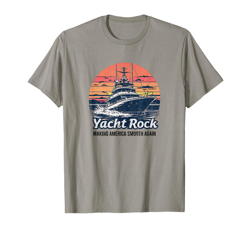 Yacht Rock Party Boat Drinking Faded T-Shirt - Fun Novelty Design Unisex - T-Shirt, Sweatshirt, Hoodie