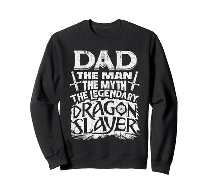 Dad Myth Funny Fathers Day Rpg Sweatshirt - Aesthetic Graphic Men Women - T-Shirt, Sweatshirt, Hoodie