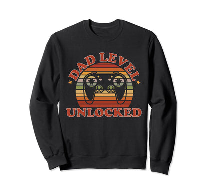 Fathers Day Video Game Gamer Dad Dad Sweatshirt - Unique Graphic Unisex - T-Shirt, Sweatshirt, Hoodie