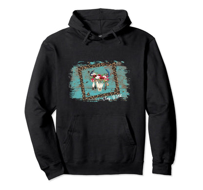 Western Turquoise Distressed Cowgirl Hoodie - Streetwear Style for Adults - T-Shirt, Sweatshirt, Hoodie