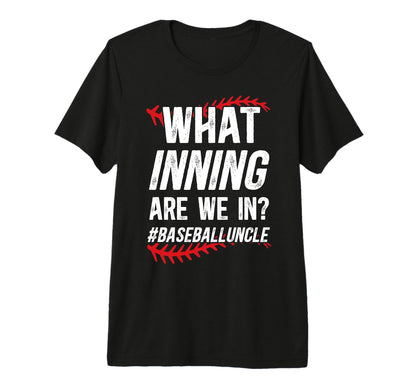 Mens Funny Baseball Uncle Baseball T-Shirt - Graphic Print Men Women - T-Shirt, Sweatshirt, Hoodie