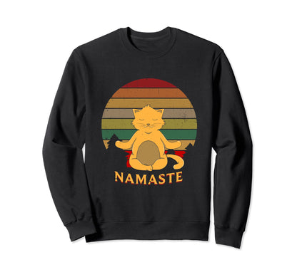 Cat Chakra Funny Peace And Love Sweatshirt - Aesthetic Graphic Men Women - T-Shirt, Sweatshirt, Hoodie