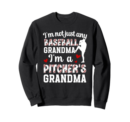Im Baseball Pitcher Grandma Sweatshirt - Minimalist Print Men Women - T-Shirt, Sweatshirt, Hoodie