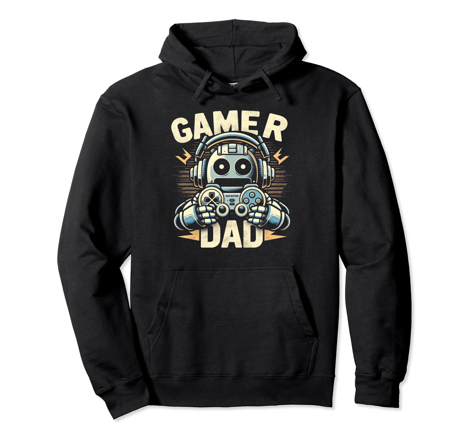Gamer Dad Game Controller Gaming Hoodie - Aesthetic Graphic Men Women - T-Shirt, Sweatshirt, Hoodie