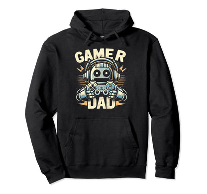 Gamer Dad Game Controller Gaming Hoodie - Aesthetic Graphic Men Women - T-Shirt, Sweatshirt, Hoodie