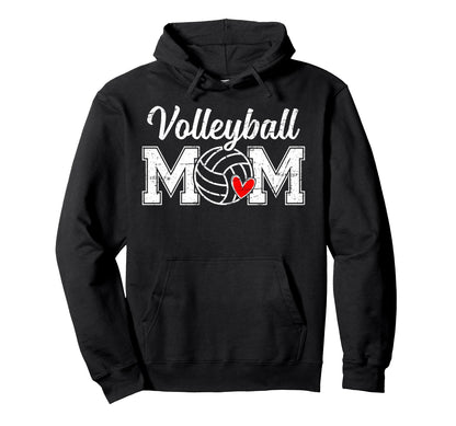 Volleyball Mom Game Day Vibes Mothers Day Hoodie - Graphic Print Unisex - T-Shirt, Sweatshirt, Hoodie