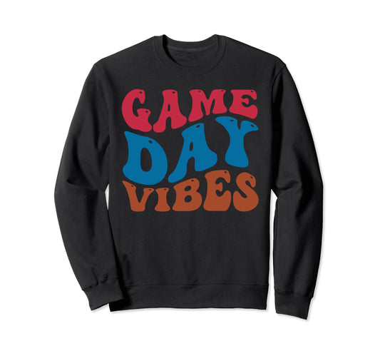 Day Vibes Football Tailgating Sweatshirt - Fun Novelty Design for Adults - T-Shirt, Sweatshirt, Hoodie