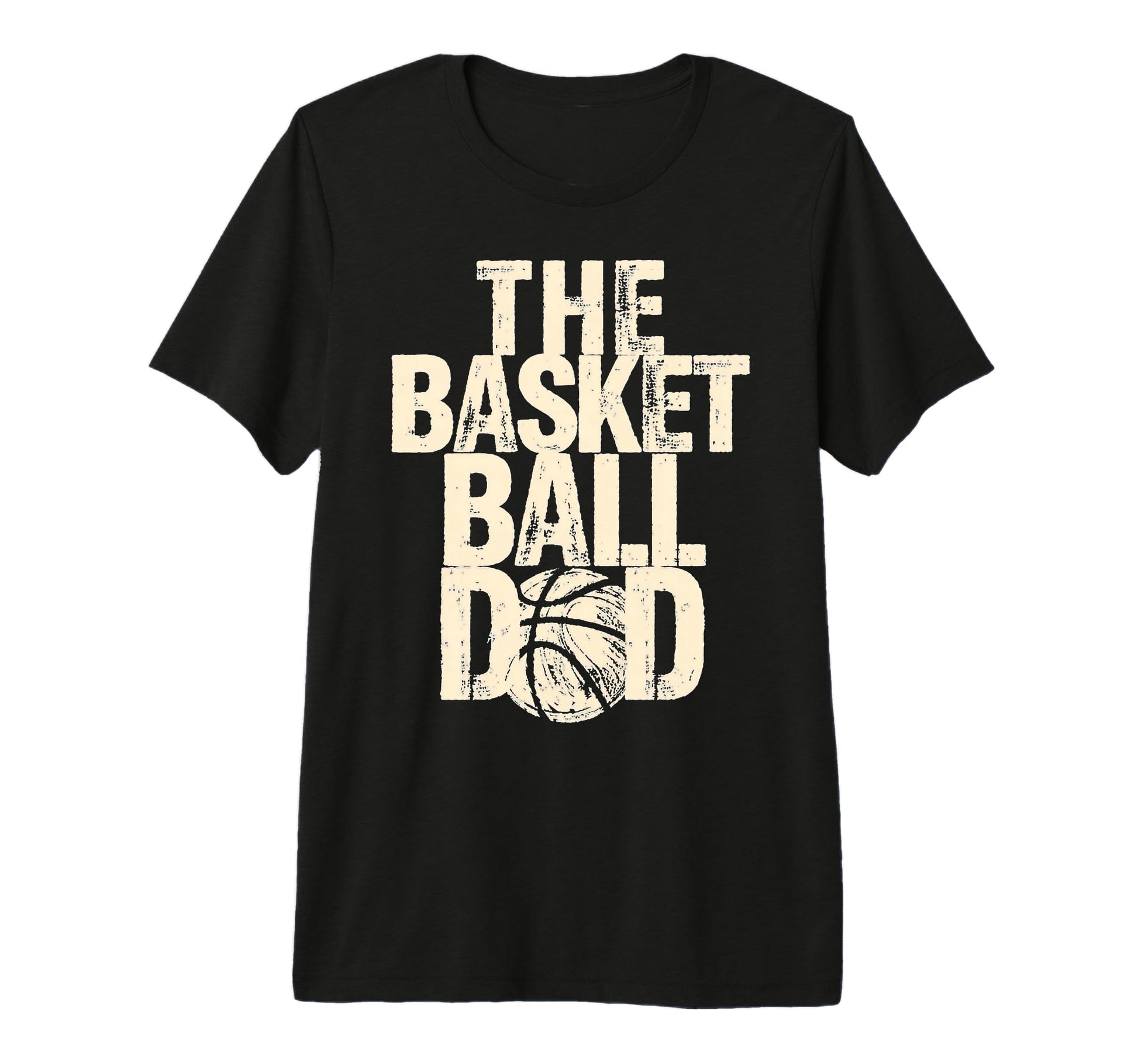 Fathers Day Basketball Dad Tri Blend T-Shirt - Fun Novelty Design Men Women - T-Shirt, Sweatshirt, Hoodie