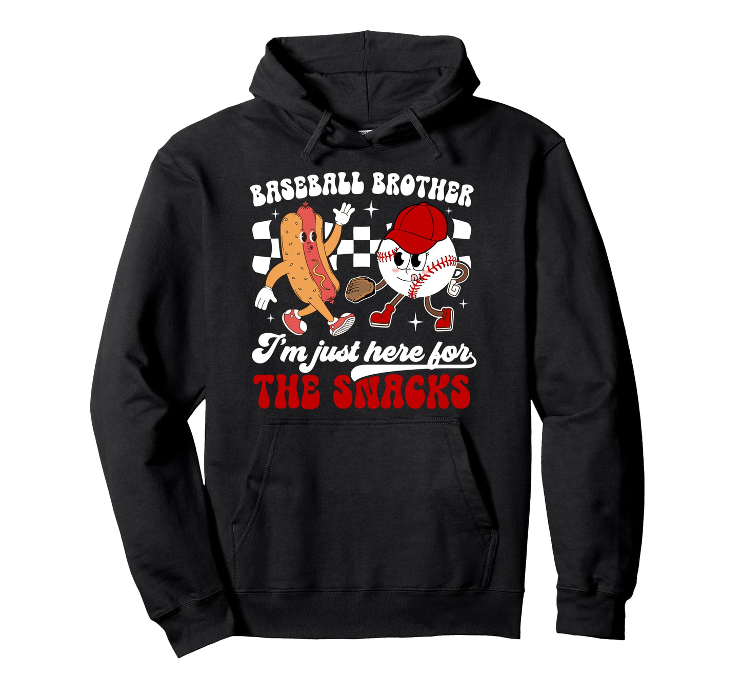Baseball Brother Baseball Player Hoodie - Minimalist Print Men Women - T-Shirt, Sweatshirt, Hoodie