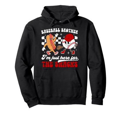 Baseball Brother Baseball Player Hoodie - Minimalist Print Men Women - T-Shirt, Sweatshirt, Hoodie