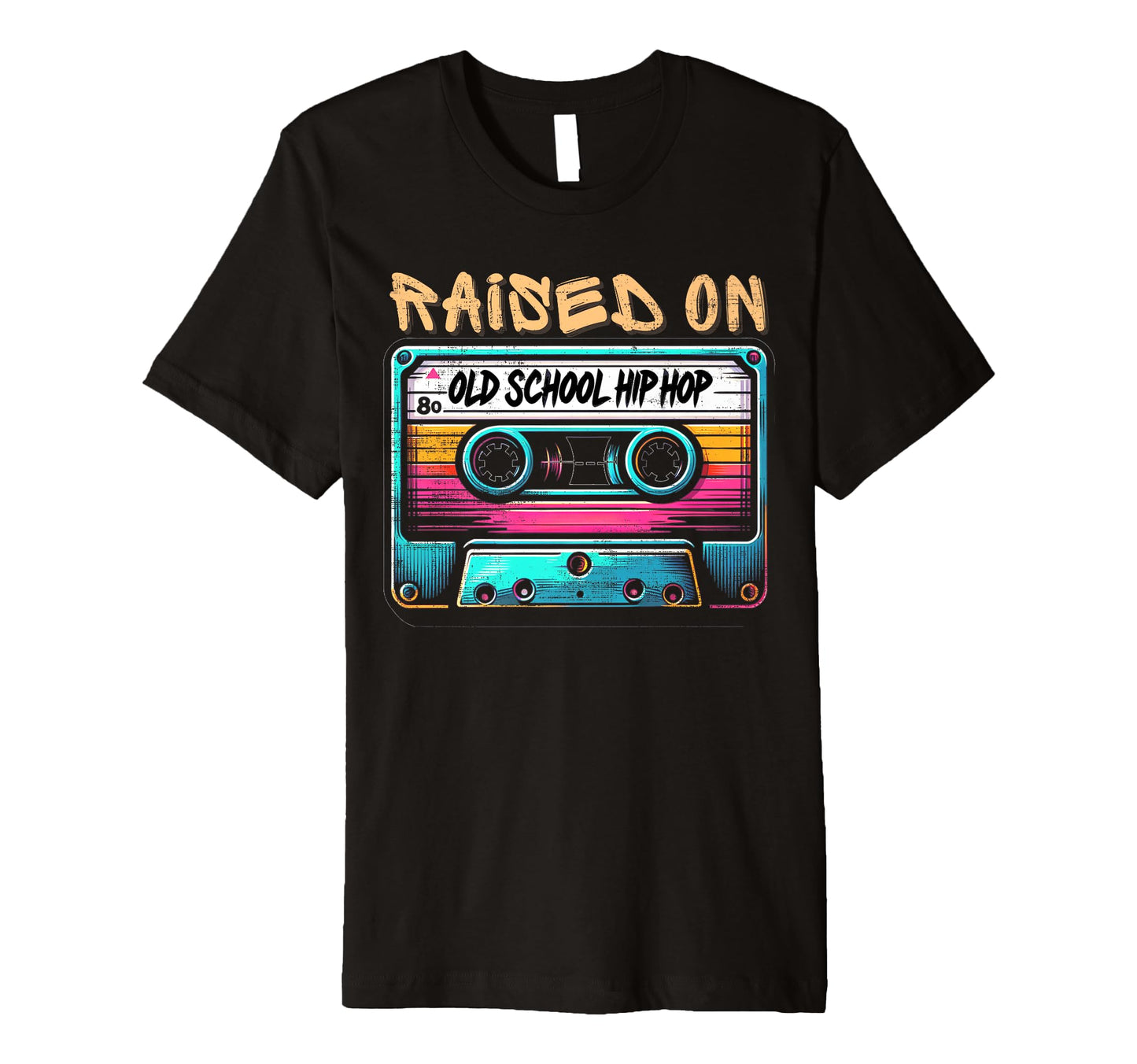 Raised Old School Hip Hop Graffiti T-Shirt - Trendy Graphic Unisex - T-Shirt, Sweatshirt, Hoodie