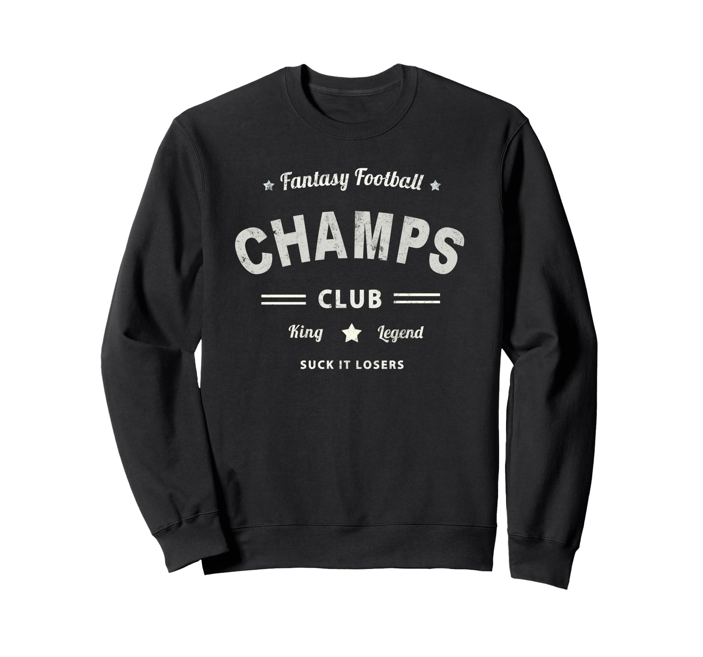 Funny Fantasy Football Champs Club Sweatshirt - Minimalist Print Unisex - T-Shirt, Sweatshirt, Hoodie