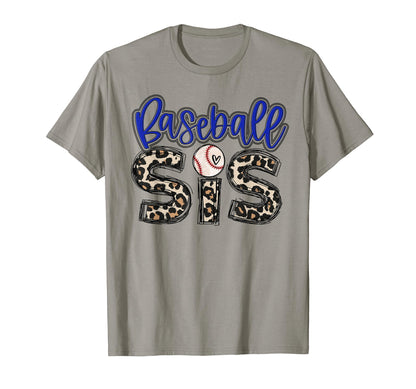 Baseball Sister Leopart Baseball Sis T-Shirt - Aesthetic Graphic Unisex - T-Shirt, Sweatshirt, Hoodie