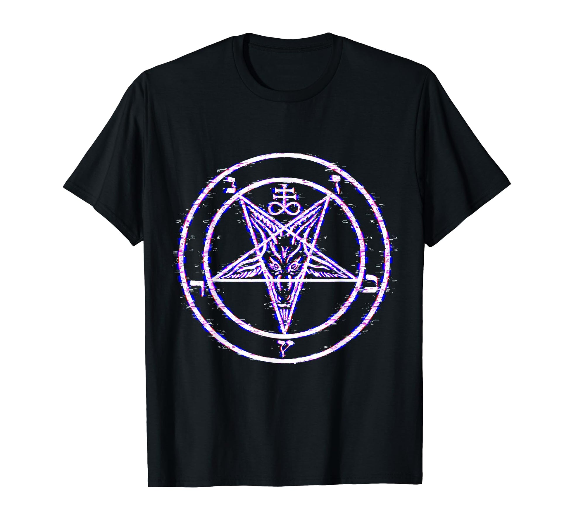 Satan Pentagram Baphomet Vaporwave T-Shirt - Aesthetic Graphic Unisex - T-Shirt, Sweatshirt, Hoodie