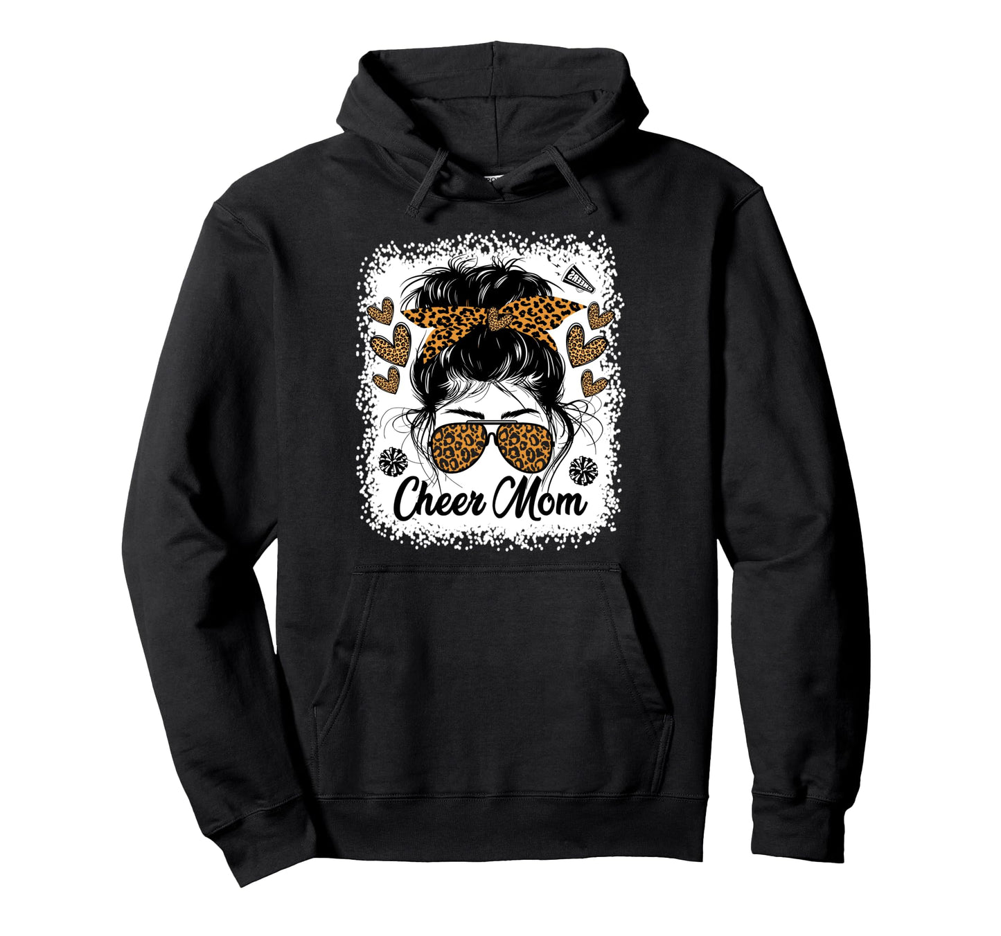 Cheer Mom Cheerleader Cheerleading Hoodie - Casual Everyday Wear Men Women - T-Shirt, Sweatshirt, Hoodie