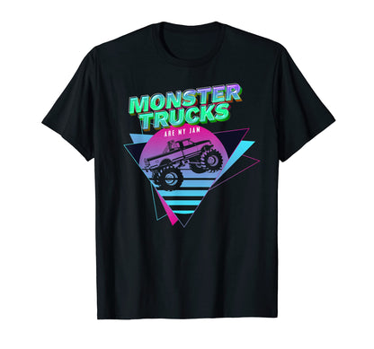 Vaporwave Monster Truck Are My Jam T-Shirt - Trendy Graphic Unisex - T-Shirt, Sweatshirt, Hoodie