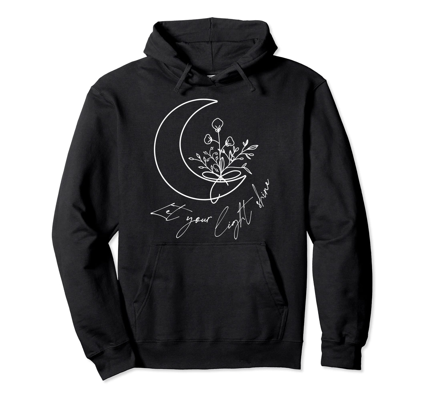 Let Your Light Shine Boho Peace Hoodie - Casual Everyday Wear Men Women - T-Shirt, Sweatshirt, Hoodie