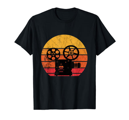 Filmmaker Camera Lover Sunset Film T-Shirt - Graphic Print Men Women - T-Shirt, Sweatshirt, Hoodie