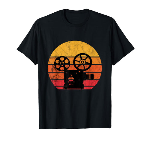 Filmmaker Camera Lover Sunset Film T-Shirt - Graphic Print Men Women - T-Shirt, Sweatshirt, Hoodie