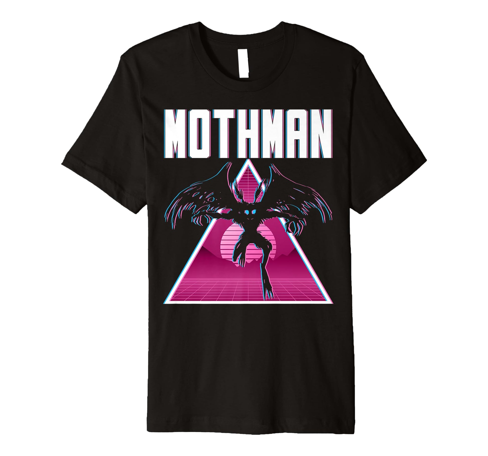 Vaporwave Aesthetic Mothman T-Shirt - Aesthetic Graphic for Adults - T-Shirt, Sweatshirt, Hoodie