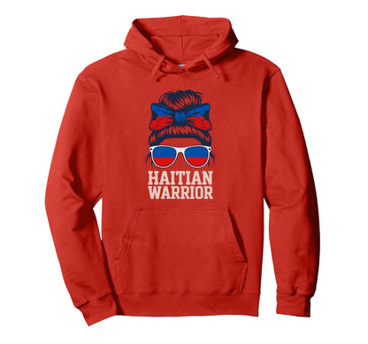 Haitian Warrior Haiti Root Family Cheer Hoodie - Trendy Graphic Unisex - T-Shirt, Sweatshirt, Hoodie