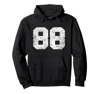 Lucky Number 88 Birthday Sports Player Hoodie - Custom Art Print Men Women - T-Shirt, Sweatshirt, Hoodie