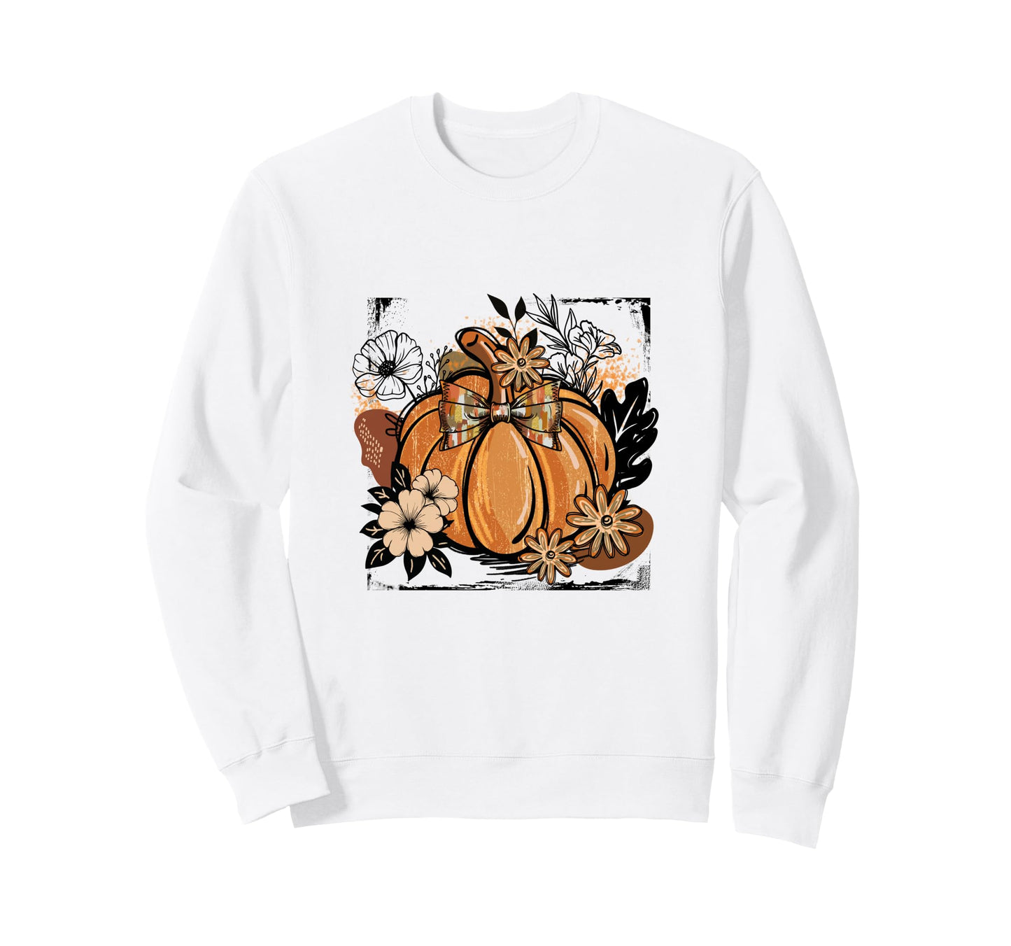 Coquette Halloween Fall Pumpkin Sweatshirt - Aesthetic Graphic Unisex - T-Shirt, Sweatshirt, Hoodie
