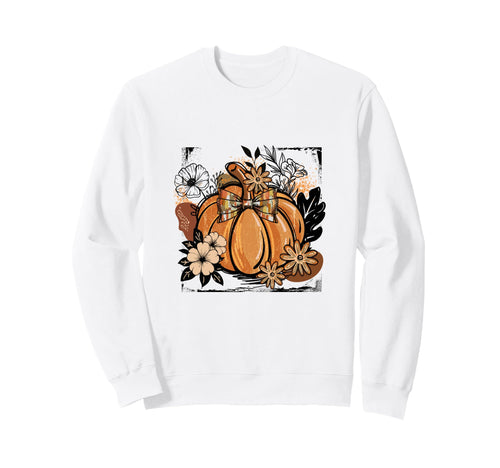 Coquette Halloween Fall Pumpkin Sweatshirt - Aesthetic Graphic Unisex - T-Shirt, Sweatshirt, Hoodie