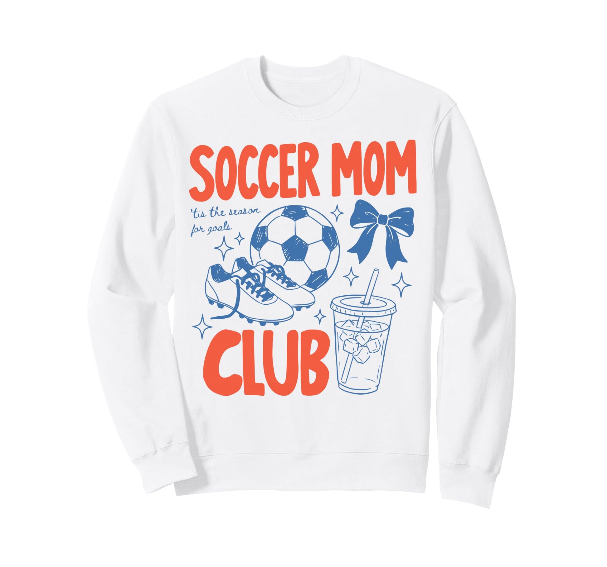 Soccer Moms Club Game Day Baller Mom Sweatshirt - Unique Graphic Men Women - T-Shirt, Sweatshirt, Hoodie