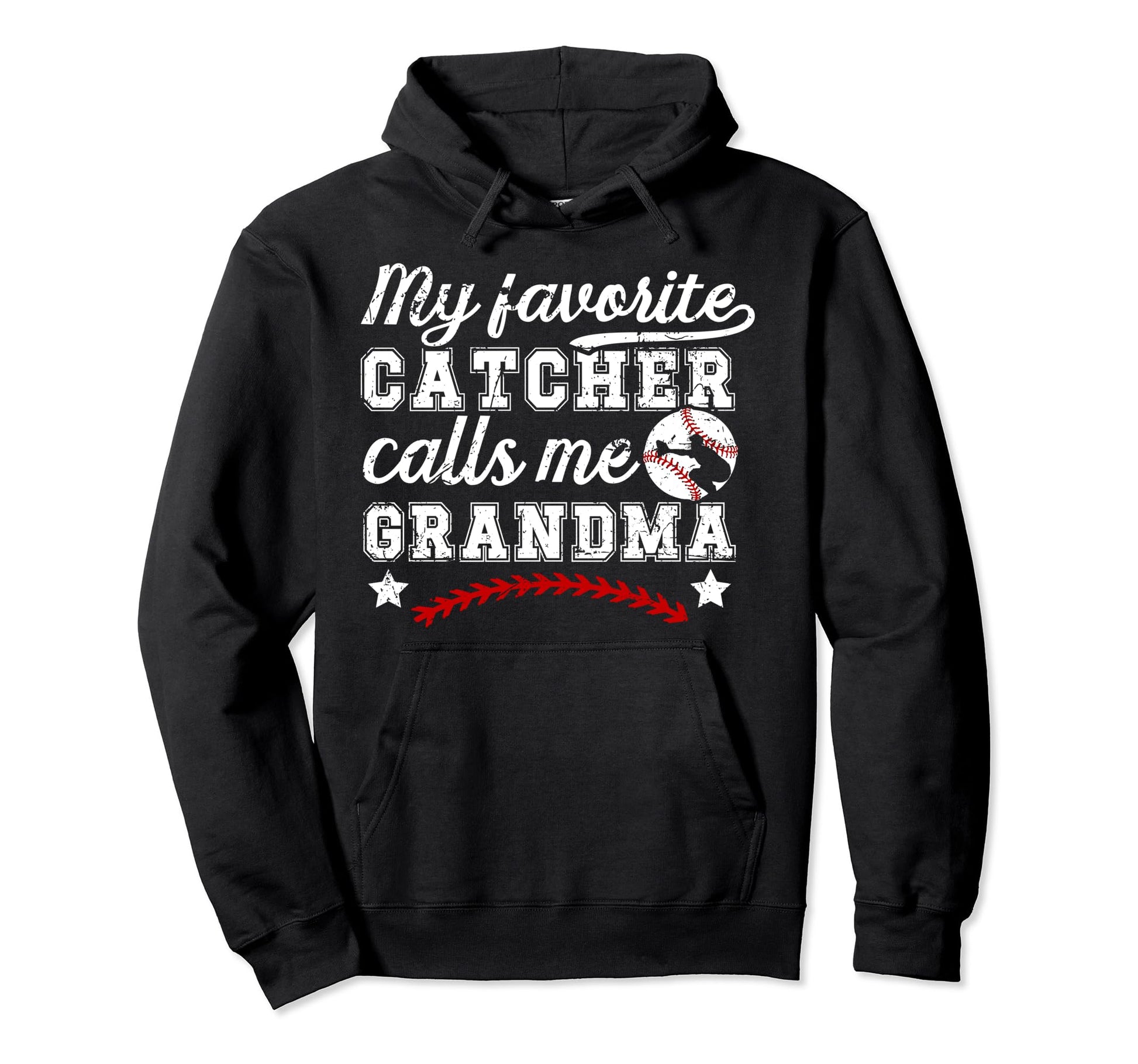 My Favorite Baseball Catcher Grandma Hoodie - Aesthetic Graphic Men Women - T-Shirt, Sweatshirt, Hoodie