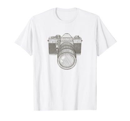 Photographer Camera T-Shirt - Graphic Print Men Women - T-Shirt, Sweatshirt, Hoodie