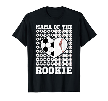 Baseball Mama Rookie Proud Sports Mom T-Shirt - Novelty Apparel for Adults - T-Shirt, Sweatshirt, Hoodie