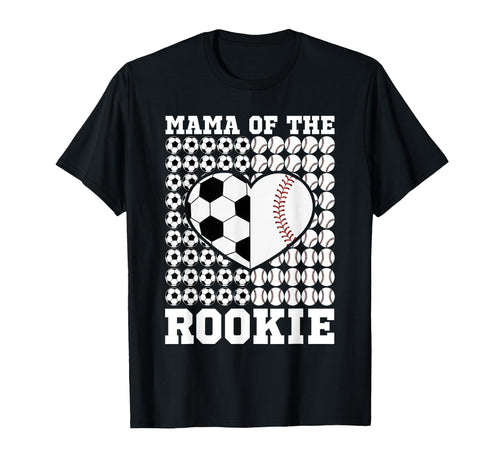Baseball Mama Rookie Proud Sports Mom T-Shirt - Novelty Apparel for Adults - T-Shirt, Sweatshirt, Hoodie