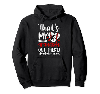 Thats My Grandson Baseball Grandma Hoodie - Minimalist Print for Adults - T-Shirt, Sweatshirt, Hoodie