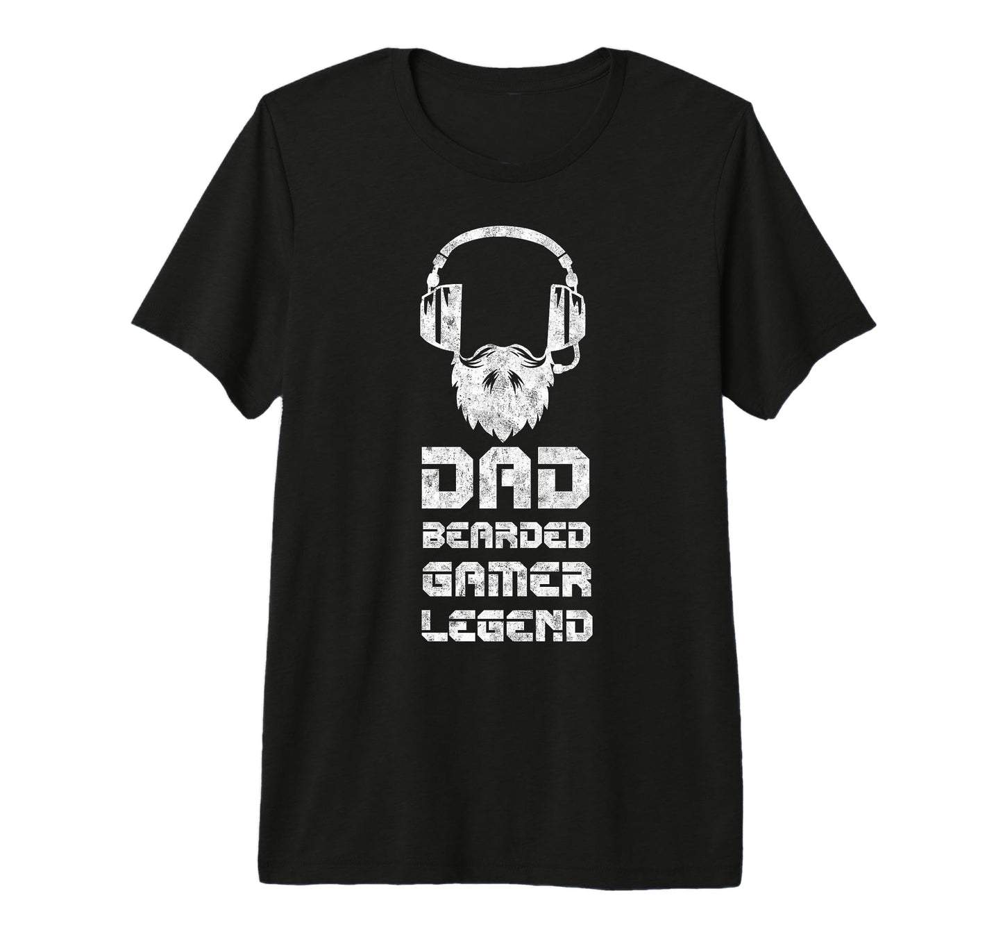 Dad Bearded Gamer Fathers Day T-Shirt - Fun Novelty Design for Adults - T-Shirt, Sweatshirt, Hoodie