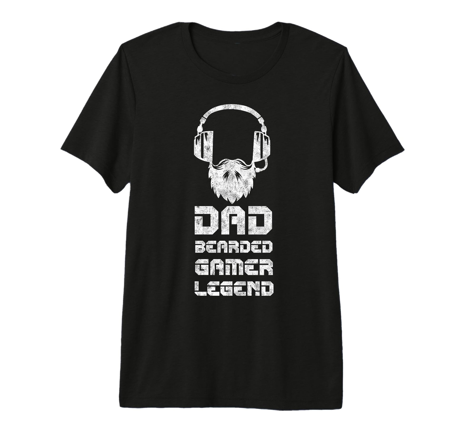 Dad Bearded Gamer Fathers Day T-Shirt - Fun Novelty Design for Adults - T-Shirt, Sweatshirt, Hoodie