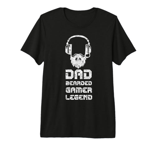 Dad Bearded Gamer Fathers Day T-Shirt - Fun Novelty Design for Adults - T-Shirt, Sweatshirt, Hoodie