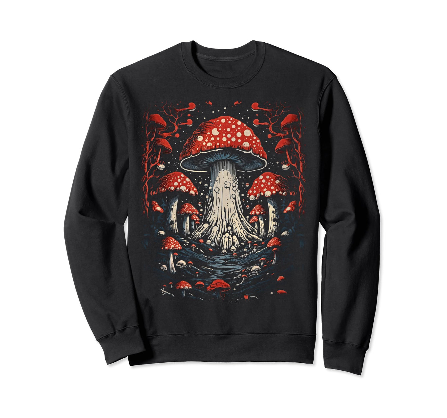 Grunge Mushroom Goth Fungi 71 Sweatshirt - Minimalist Print Unisex - T-Shirt, Sweatshirt, Hoodie