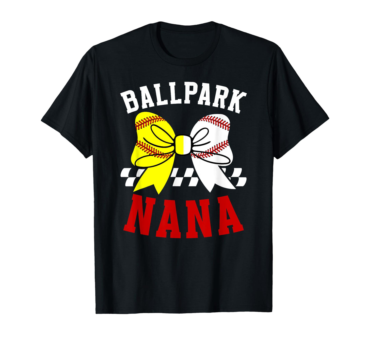 Ballpark Nana Grandma Softball T-Shirt - Aesthetic Graphic for Adults - T-Shirt, Sweatshirt, Hoodie