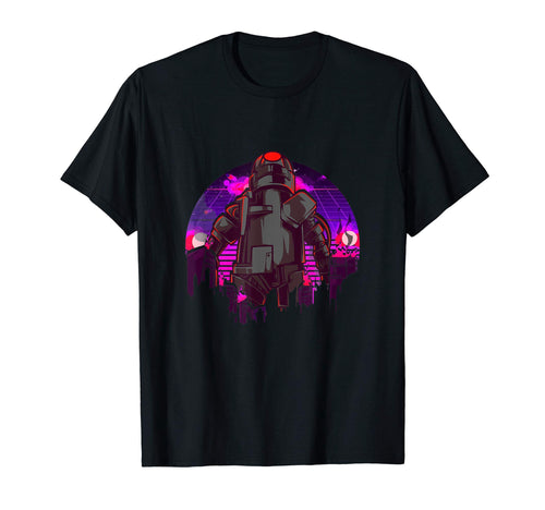 Robot Attacking City Sci Fi Aesthetic T-Shirt - Novelty Apparel Men Women - T-Shirt, Sweatshirt, Hoodie
