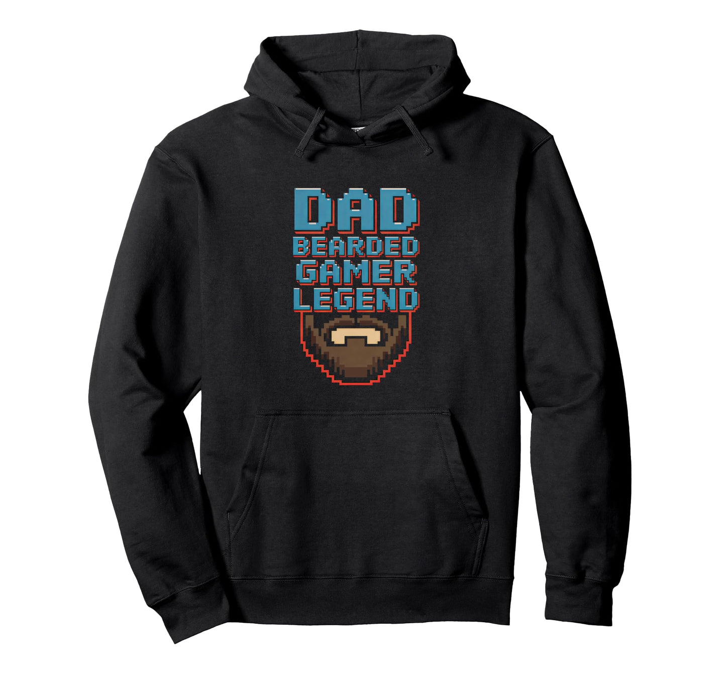 Funny Bearded Gamer Dad Gaming Dad Hoodie - Fun Novelty Design Men Women - T-Shirt, Sweatshirt, Hoodie