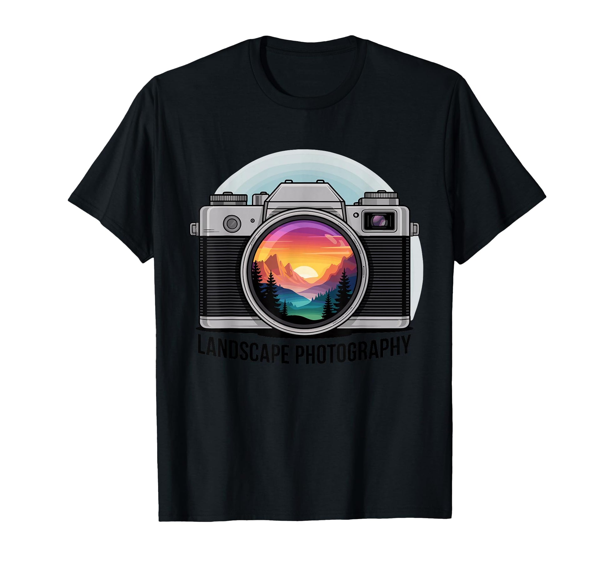 Capture Sunset Mountain Scene T-Shirt - Aesthetic Graphic for Adults - T-Shirt, Sweatshirt, Hoodie
